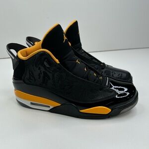 Jordan Dub Zero Black Taxi Nike Basketball Sneakers Men's Size 10 311046-017